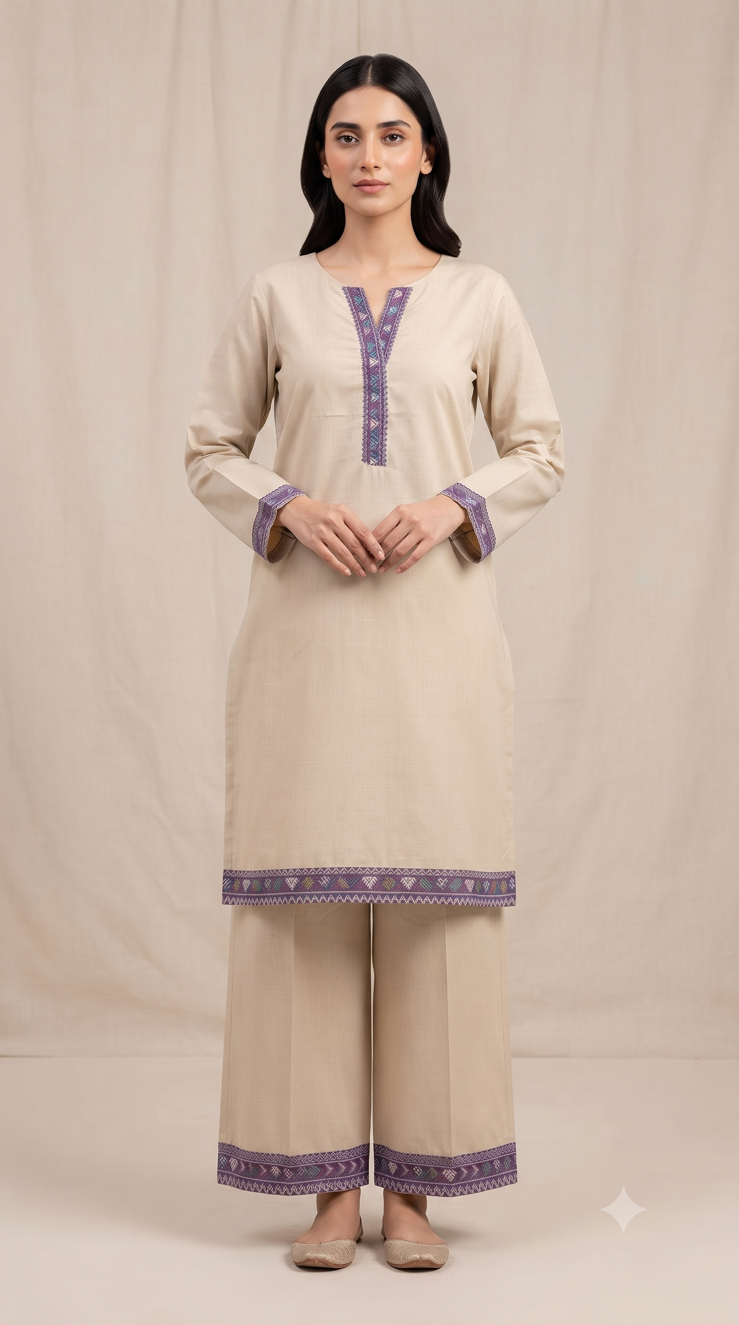 Earthy Amethyst Lawn Co-Ord